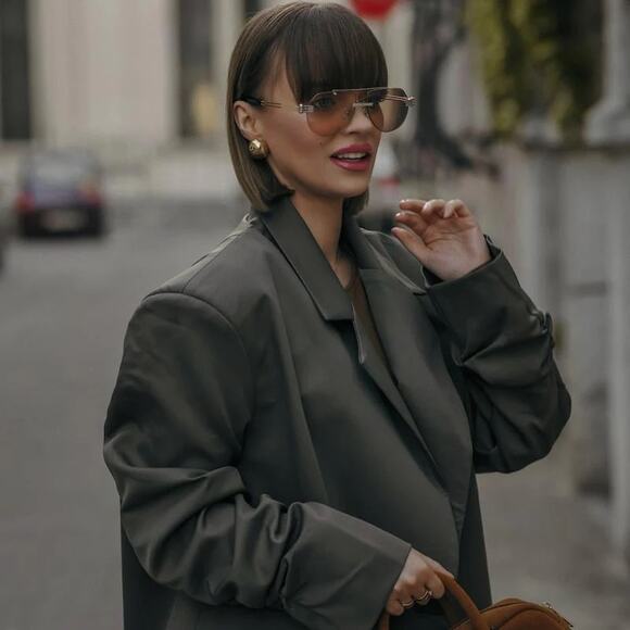 NEW Bottega Veneta BV1342S Two Toned Aviator Sunglasses $730 main image 7
